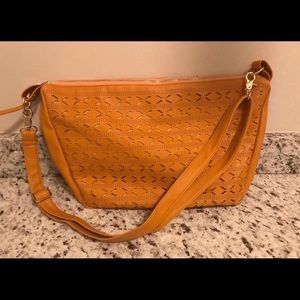 Under one sky mustard crossbody NWOT
